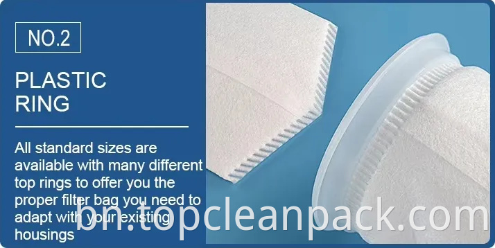 ব্যাপকভাবে প্রযোজ্য উচ্চ-প্রবাহ লো-প্রেসার-ড্রপ পিই ফিল্টার ব্যাগ